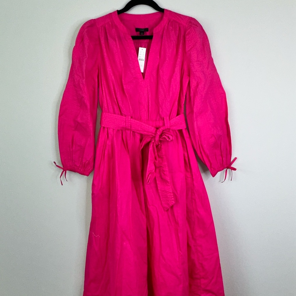 J. Crew Pink Long Sleeve Dress